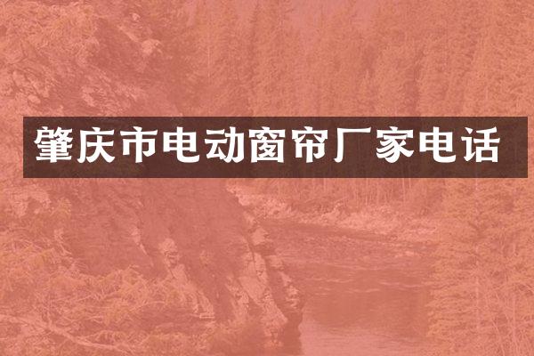 肇庆市电动窗帘厂家电话