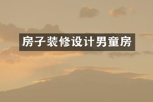 房子装修设计男童房