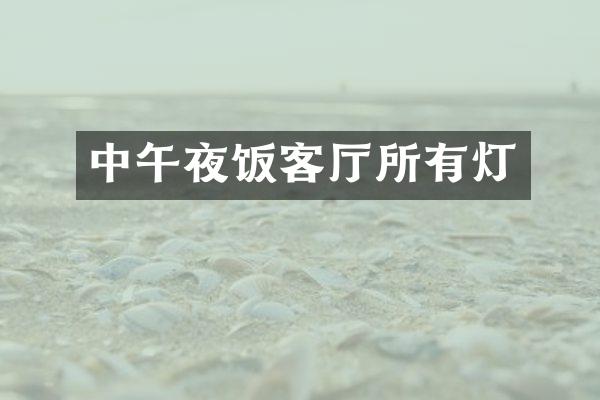 中午夜饭客厅所有灯