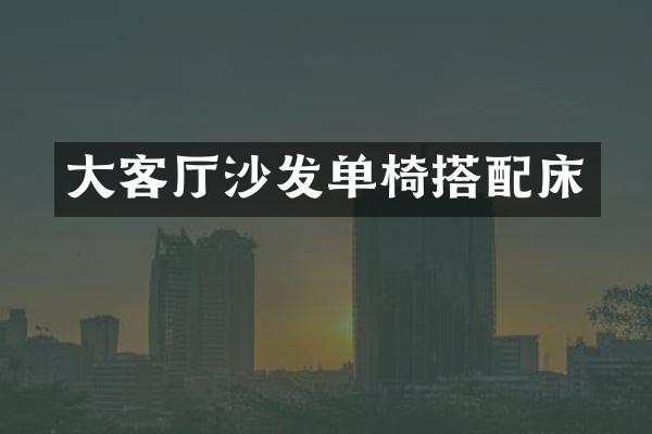 大客厅沙发单椅搭配床