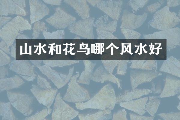 山水和花鸟哪个风水好