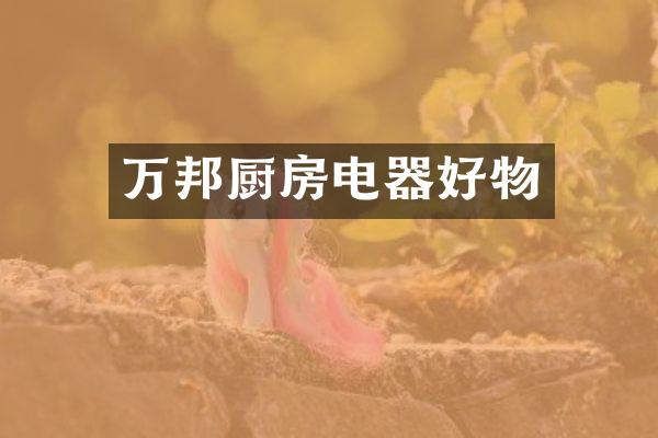 万邦厨房电器好物