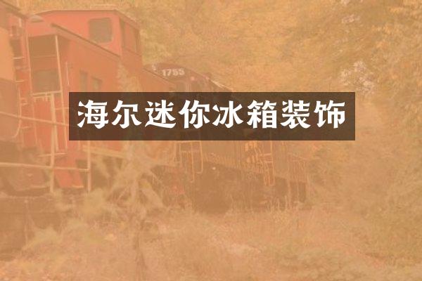 海尔迷你冰箱装饰