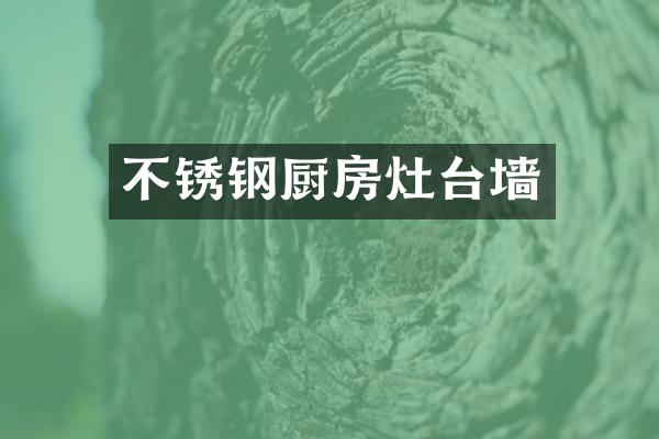 不锈钢厨房灶台墙