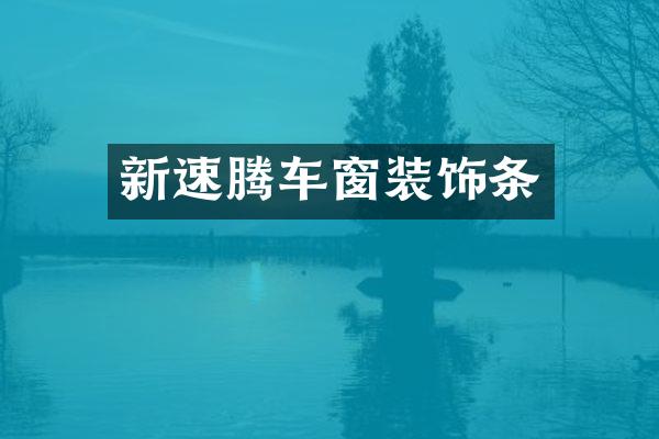 新速腾车窗装饰条