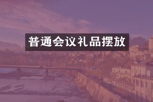 普通会议礼品摆放