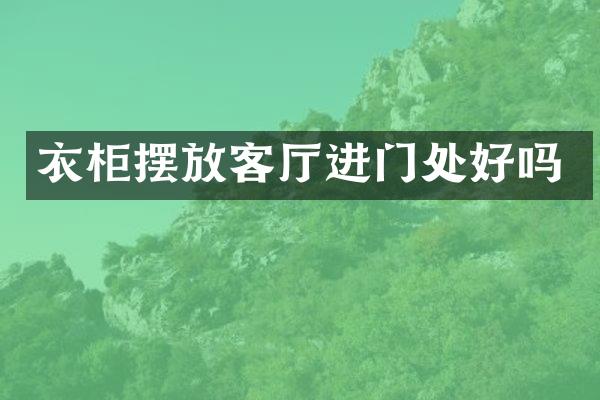 衣柜摆放客厅进门处好吗