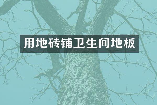 用地砖铺卫生间地板