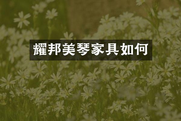 耀邦美琴家具如何