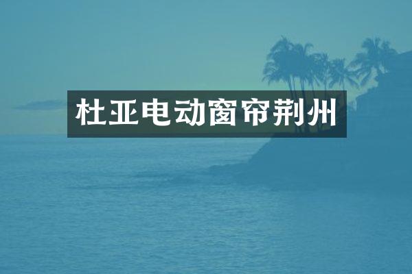 杜亚电动窗帘荆州