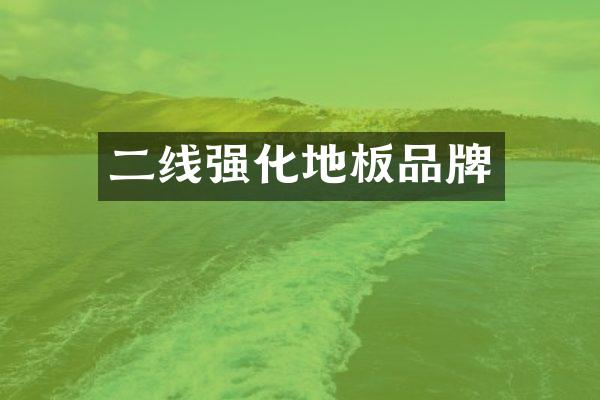 二线强化地板品牌