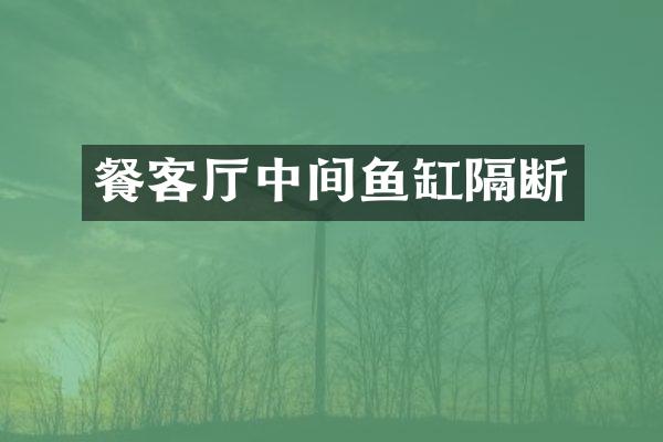 餐客厅中间鱼缸隔断