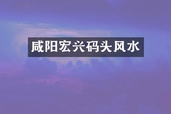 咸阳宏兴码头风水