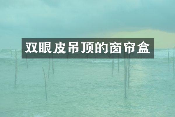 双眼皮吊顶的窗帘盒