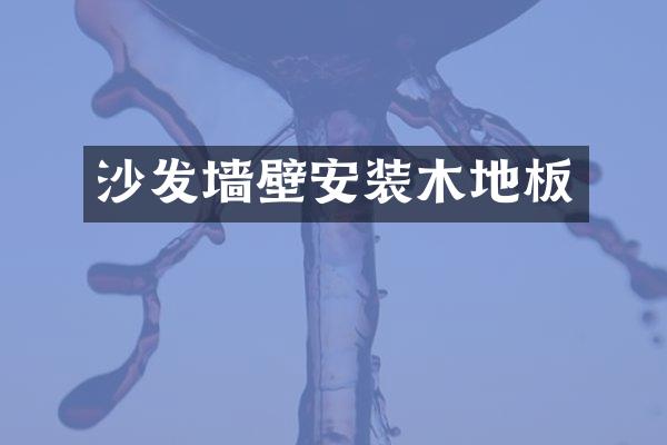 沙发墙壁安装木地板