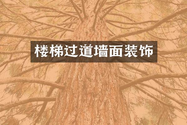 楼梯过道墙面装饰