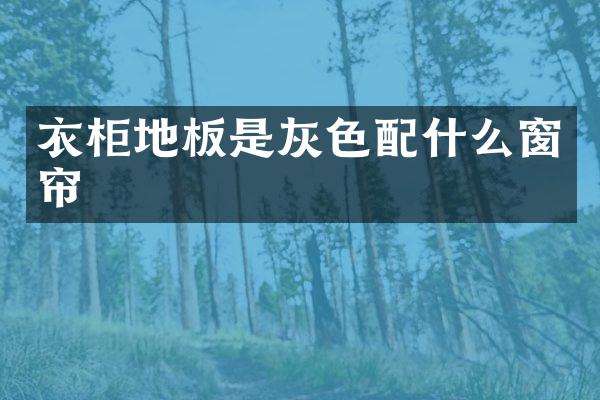 衣柜地板是灰色配什么窗帘