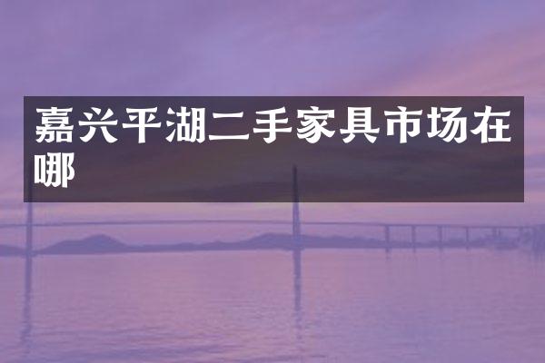 嘉兴平湖二手家具市场在哪