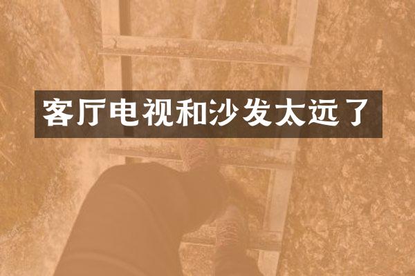 客厅电视和沙发太远了