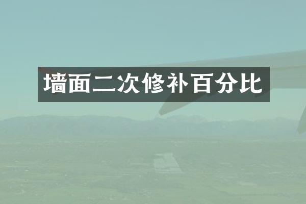 墙面二次修补百分比