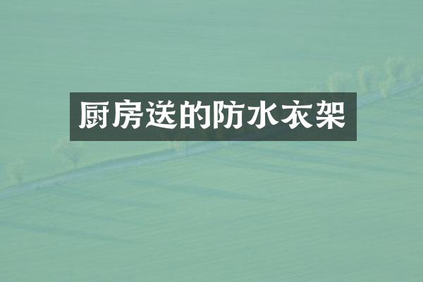 厨房送的防水衣架