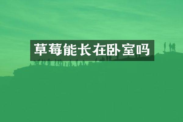 草莓能长在卧室吗