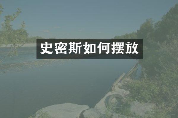 史密斯如何摆放