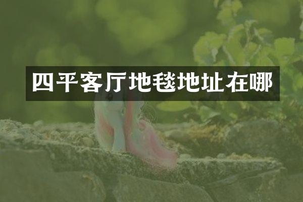四平客厅地毯地址在哪