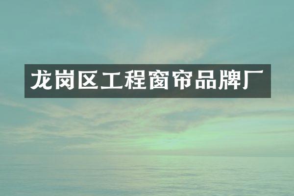 龙岗区工程窗帘品牌厂