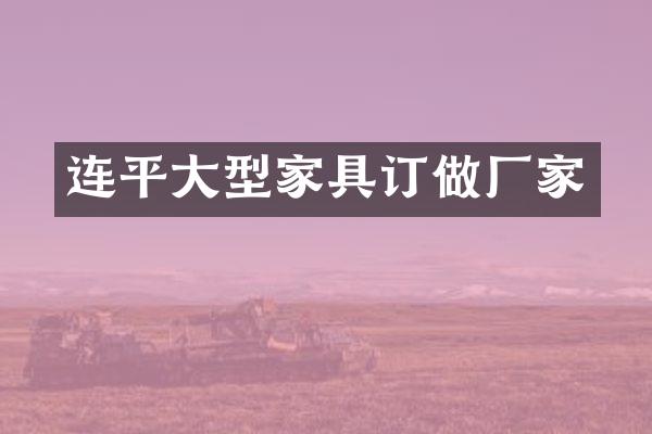 连平大型家具订做厂家
