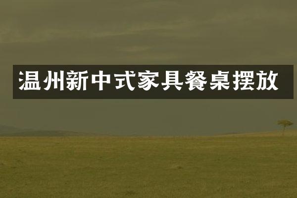 温州新中式家具餐桌摆放