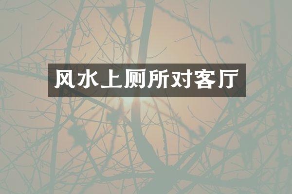 风水上厕所对客厅