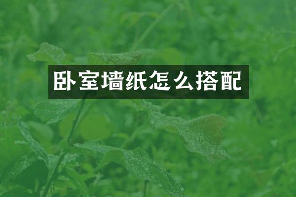 卧室墙纸怎么搭配