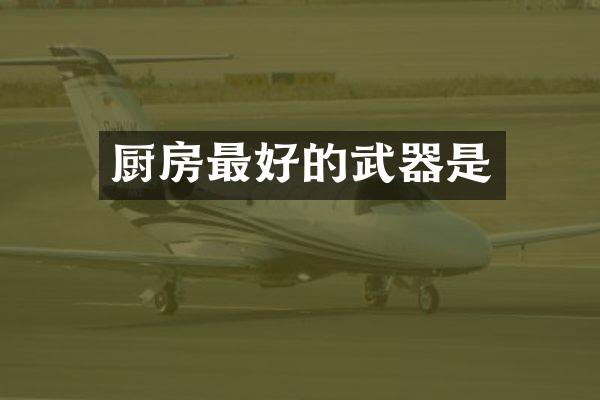 厨房最好的武器是