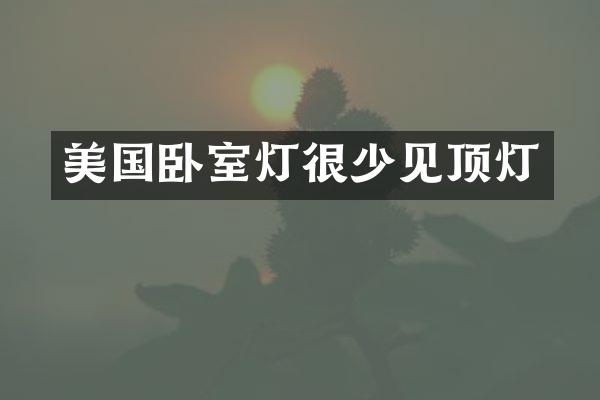 美国卧室灯很少见顶灯