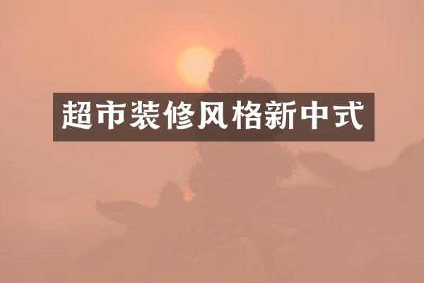 超市装修风格新中式