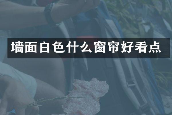 墙面白色什么窗帘好看点