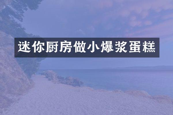 迷你厨房做小爆浆蛋糕