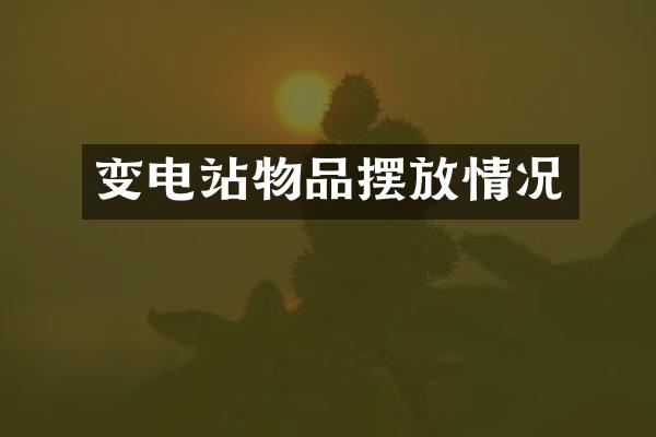 变电站物品摆放情况