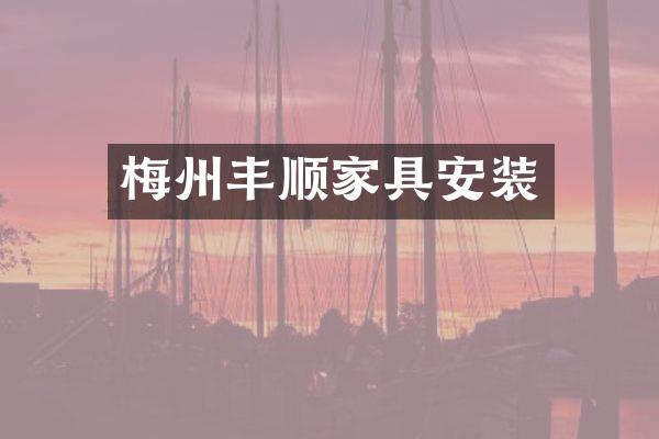 梅州丰顺家具安装