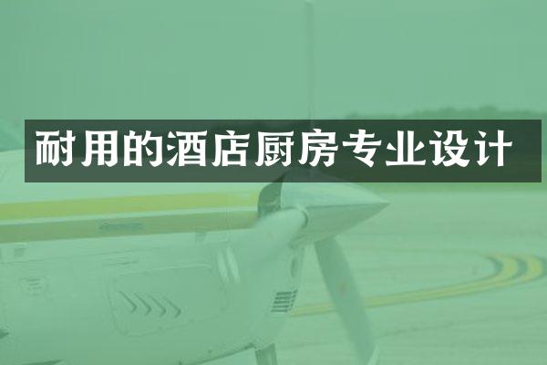 耐用的酒店厨房专业设计