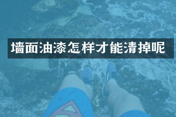 墙面油漆怎样才能清掉呢