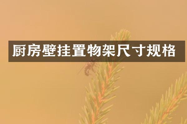 厨房壁挂置物架尺寸规格